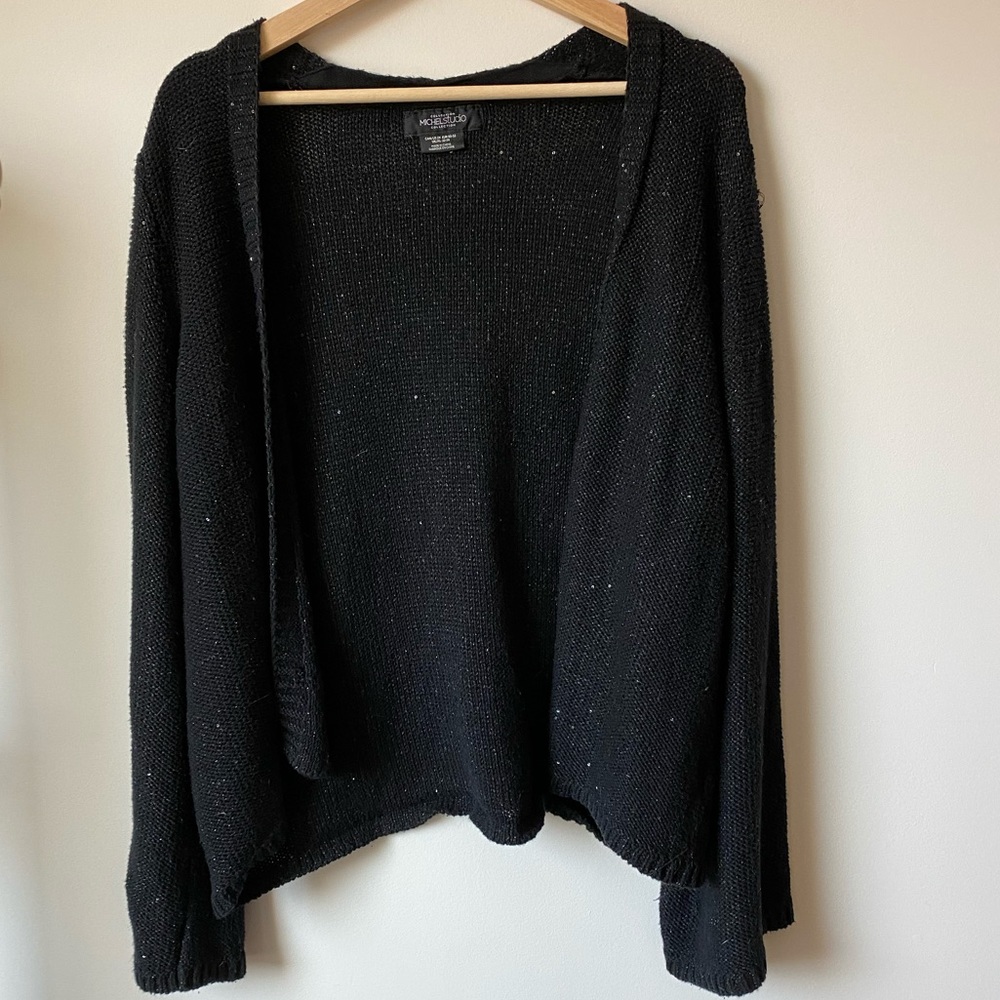 Michel Studio Sparkly Relaxed Knit Cardigan